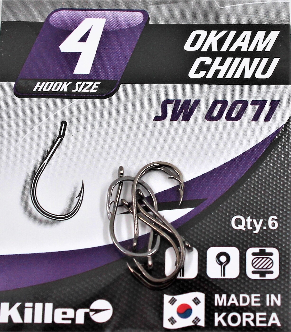 Крючок Killer Okiam Chinu №8,Корея