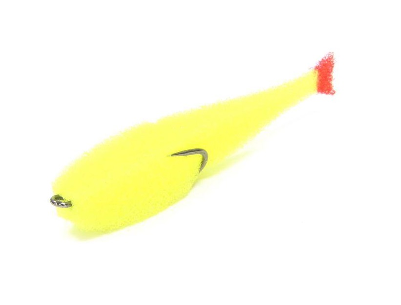 Рыба поролоновая с двойным кр. 10см желтая, .